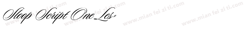Sloop Script One Les字体转换